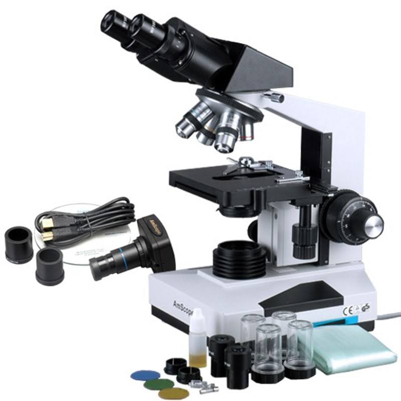 40X-2000X Binocular Microscope with 5MP Camera J15842