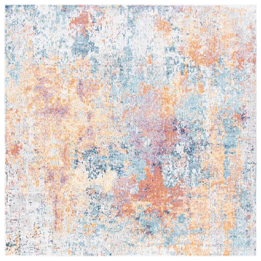 Gold / Blue Rug S897