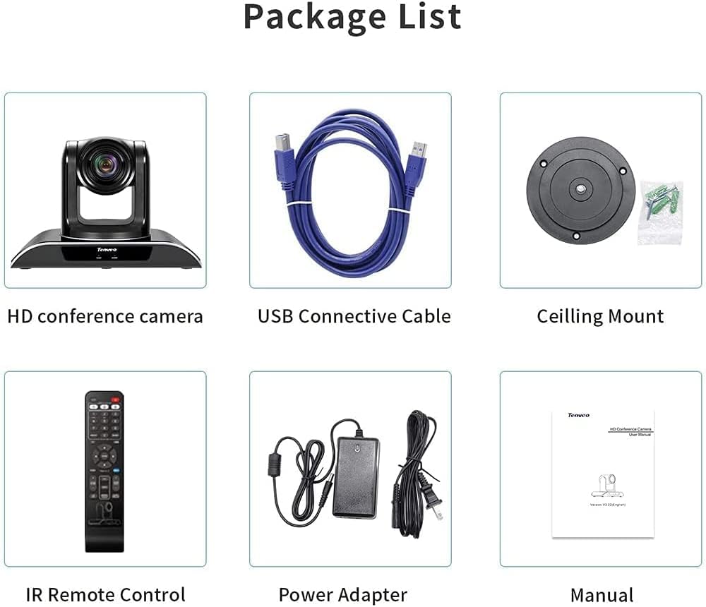 10X/20X Optical Zoom 1080P Full HD Webcam with Remote Control C5293