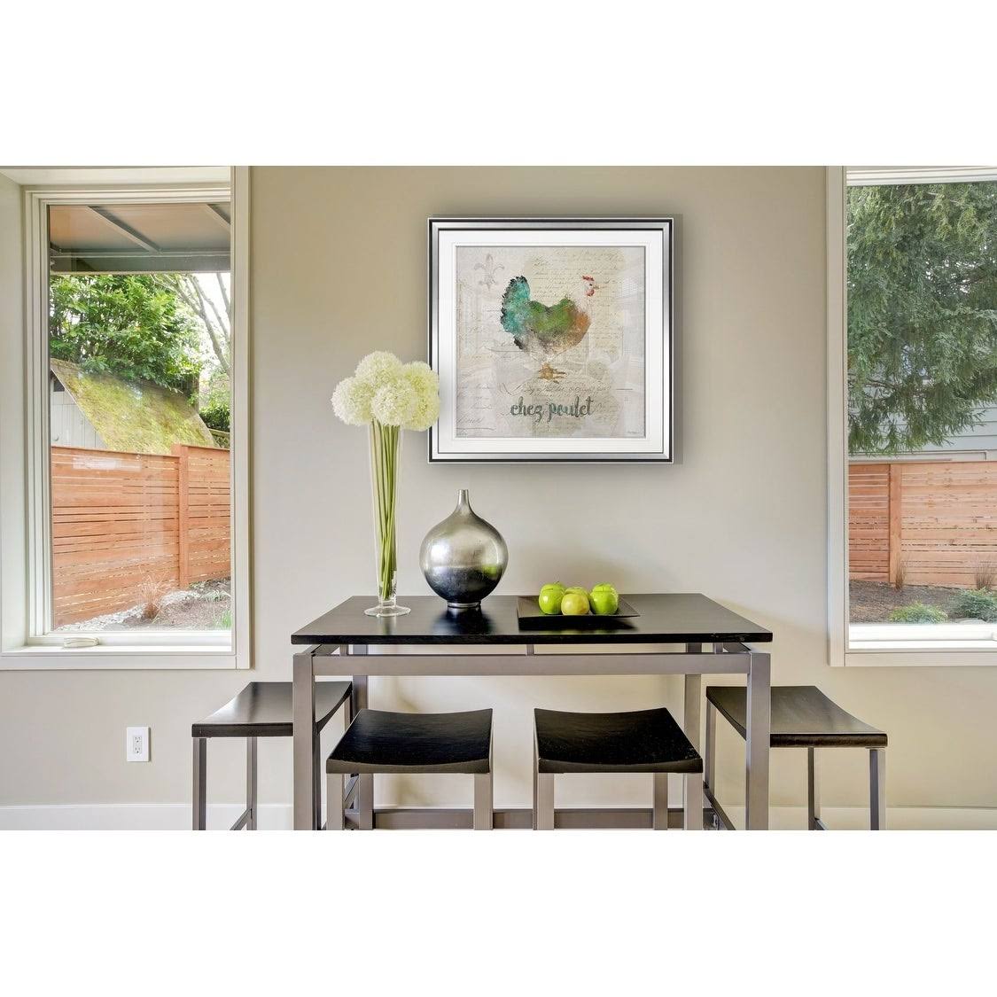 Teal Tree Framed Giclee Print 32 x 32 G873378