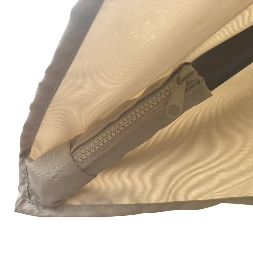 Brown Cantilever Umbrella with Cross Base X740283