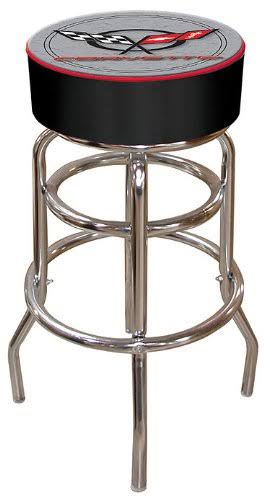 Padded Bar Stool - Silver U23992