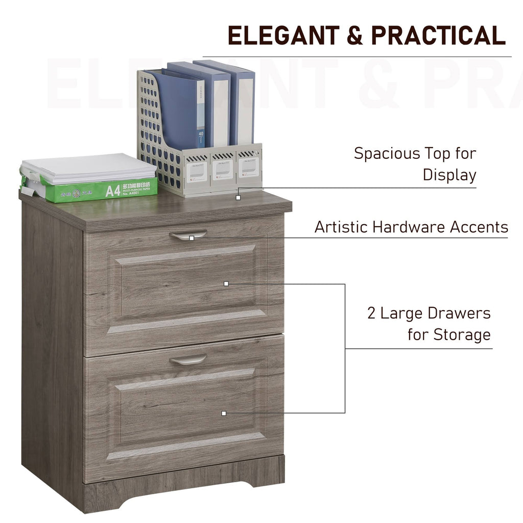 Oak 2-Drawer Lateral File Cabinet E3604