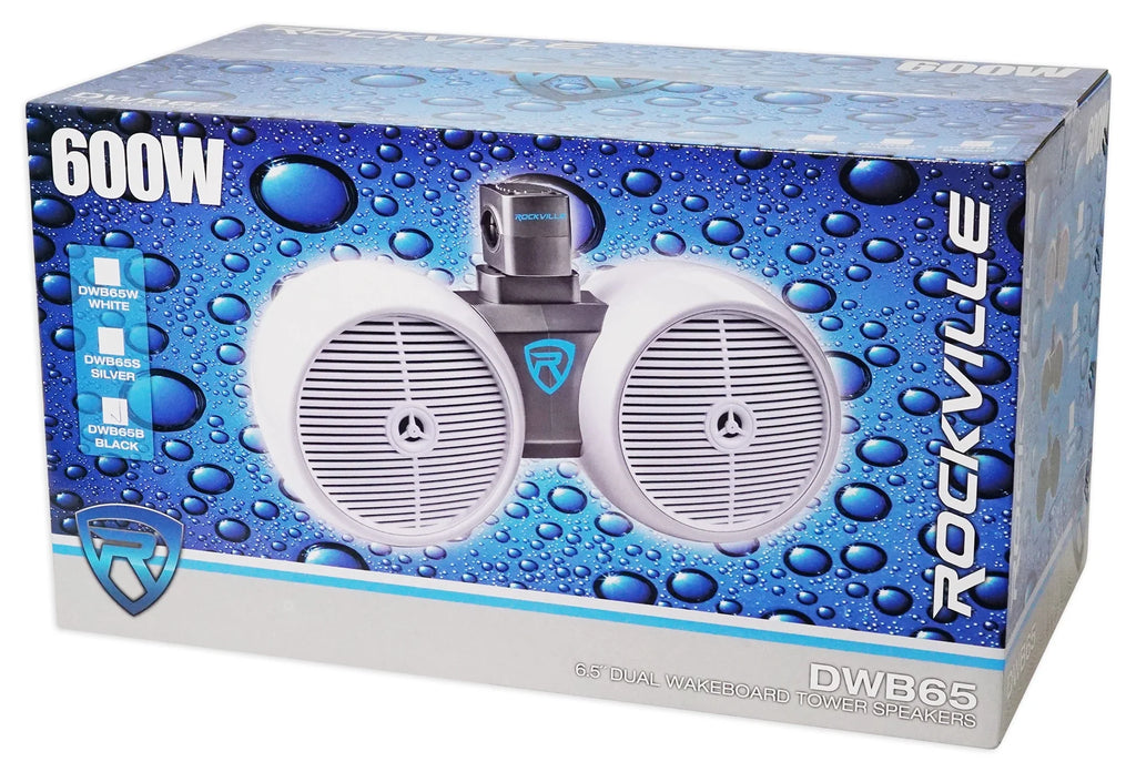 Dual 6.5" Wakeboards, 6.5" Speakers, 4-Channel Amplifier, Amp Kit W226494