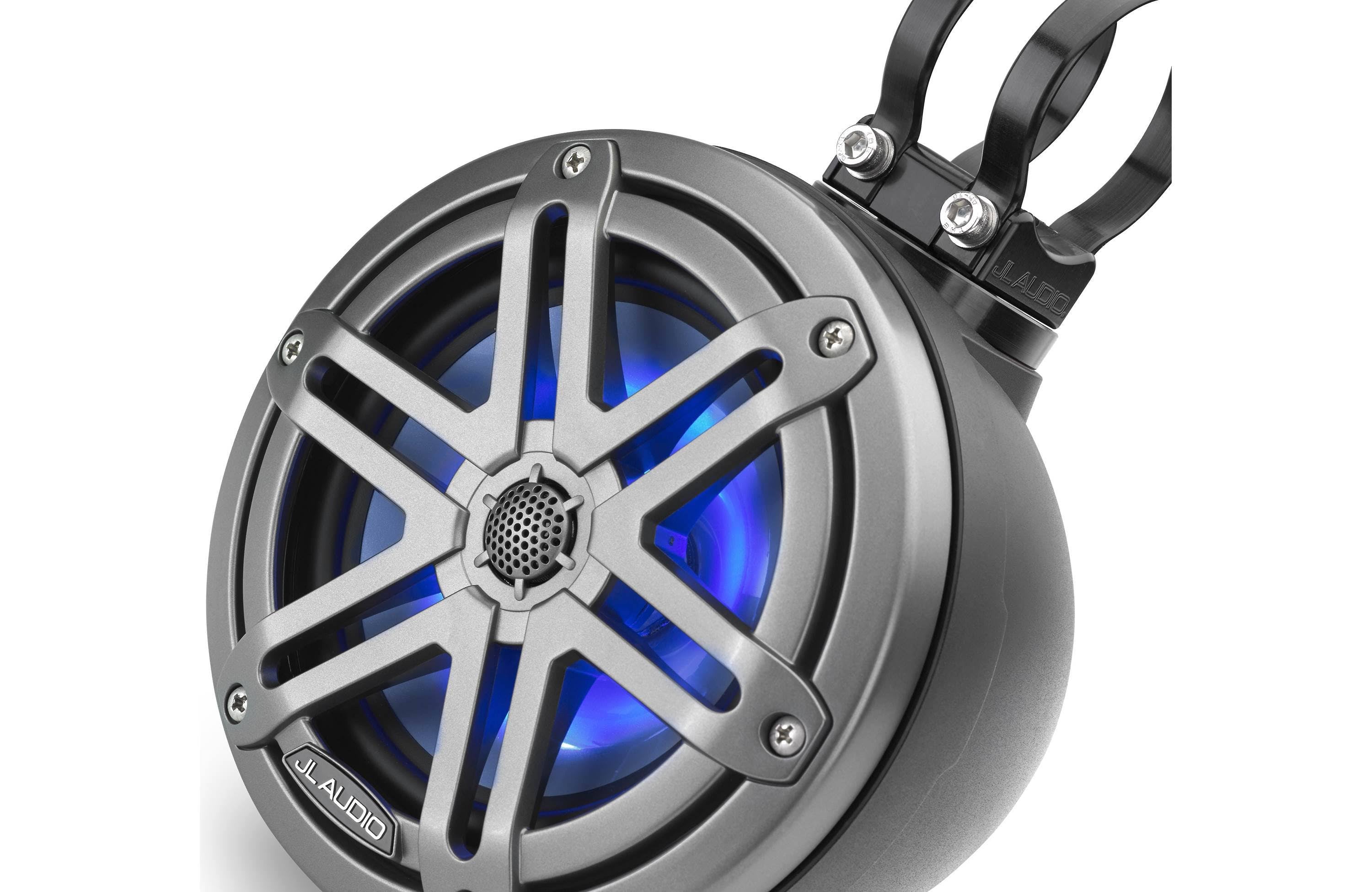 Marine Enclosed Coaxial Speaker System with RGB LED Lighting (Pair) K56745