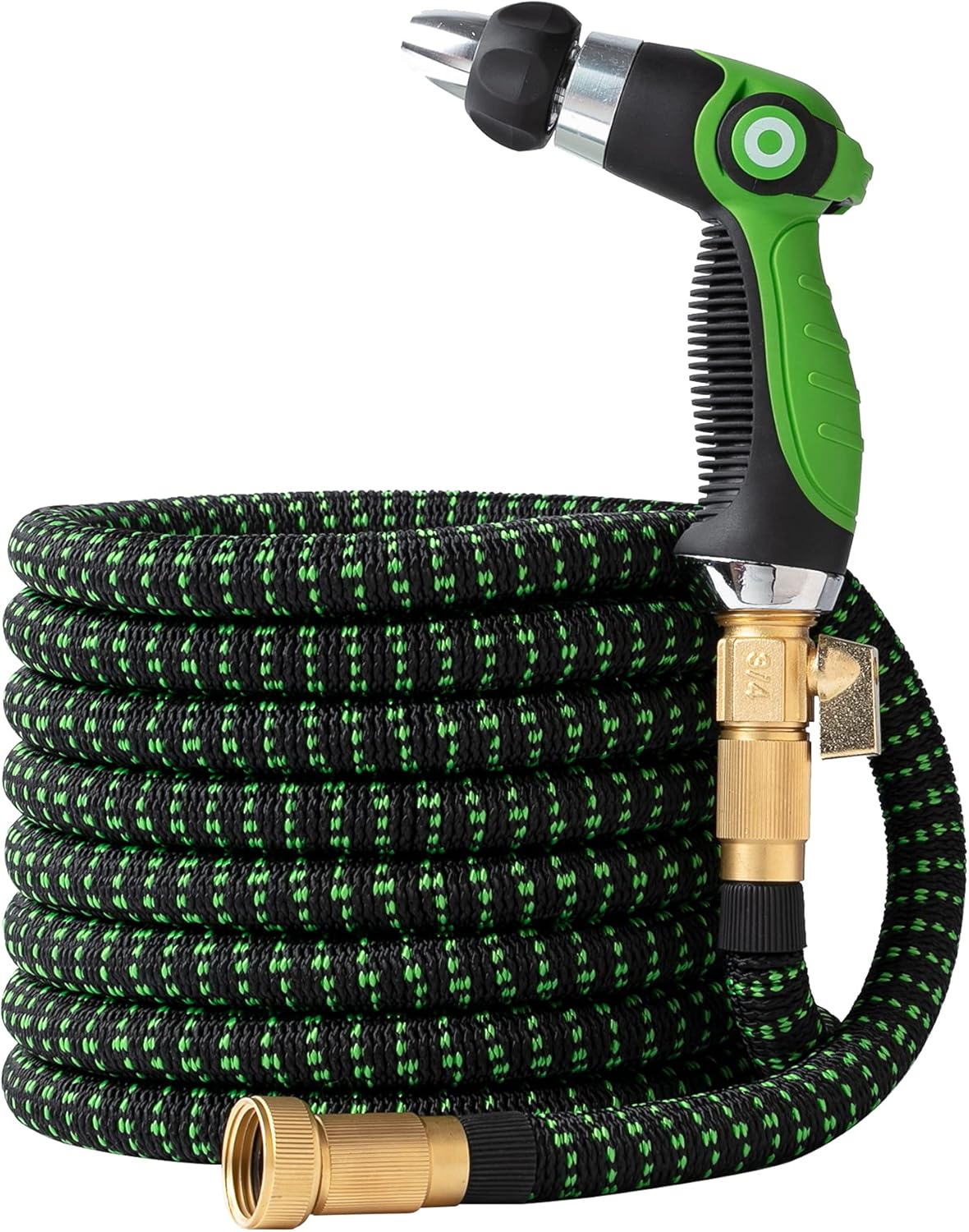 Black Green 100 FT Expanding Water Hose Pack of 2 J87655