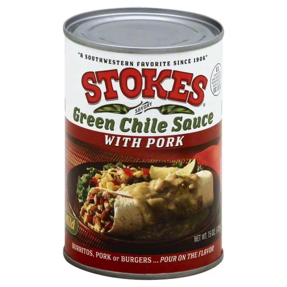 Green Chile Sauce with Pork, 15 Ounce (Pack of 3) I901