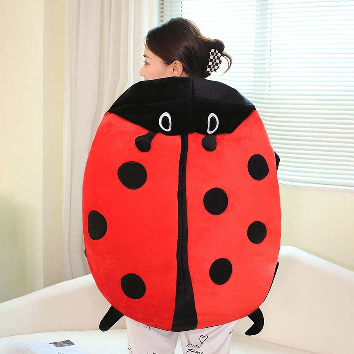 Wearable Ladybug Pillow, Plush Removable Oversized 60cm/23in P263193