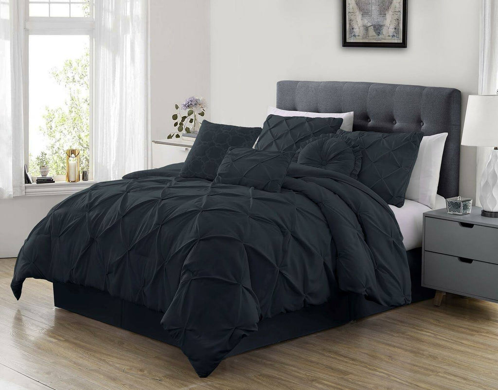 7 Piece Set Gray California King Comforter H792