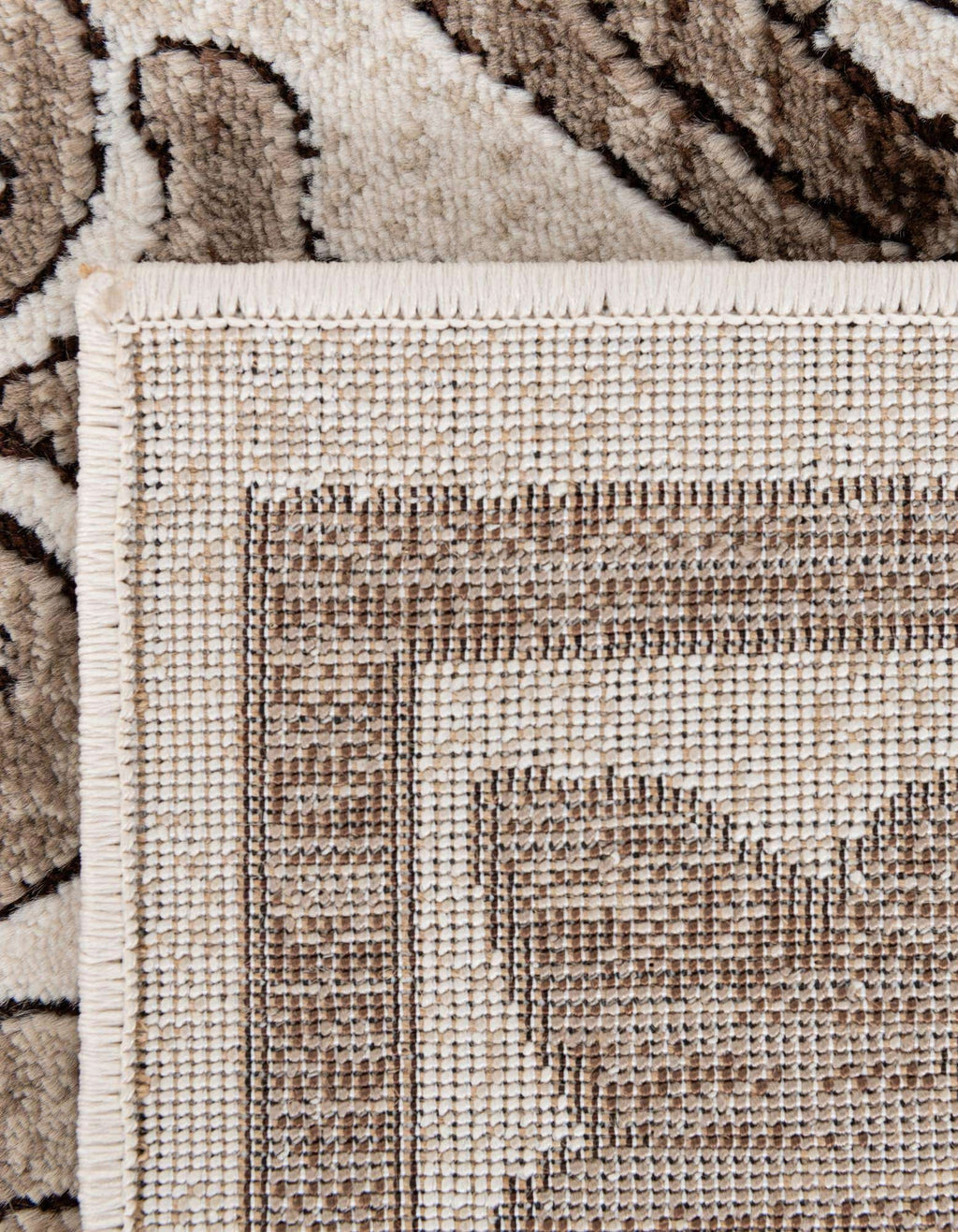 Chocolate Brown Octagon Rug Z1467