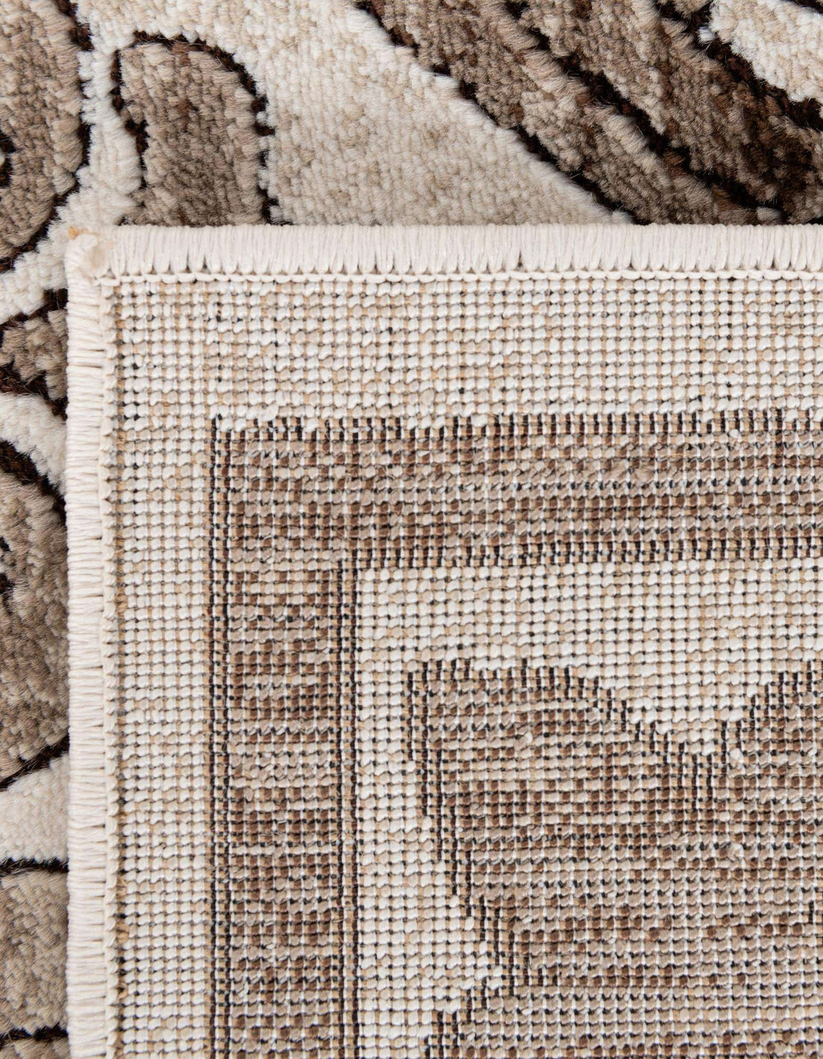 Chocolate Brown Octagon Rug Z1467