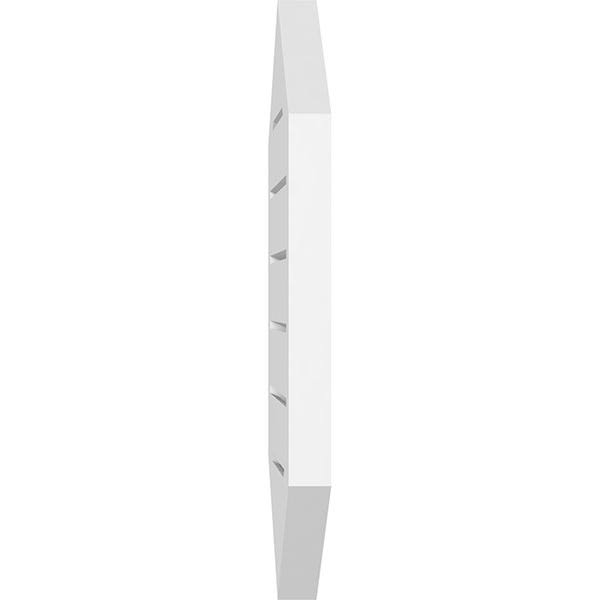 30x22W x 34x22H Vertical Peaked Surface Mount PVC Gable Vent P2289