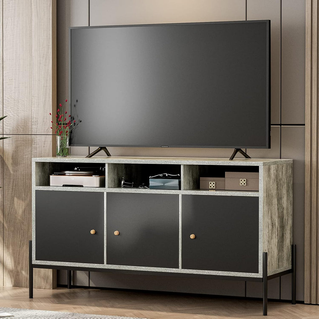 TV Stand with Storage and Open Shelves R234571