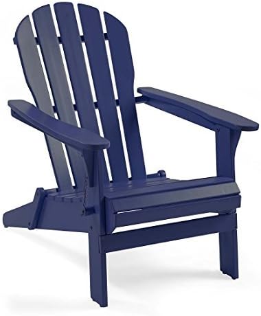 Black Foldable Eucalyptus Adirondack Chair R326