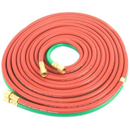 Oxygen Acetylene Hose, T-Grade, 1/4 inch x 25' T846968