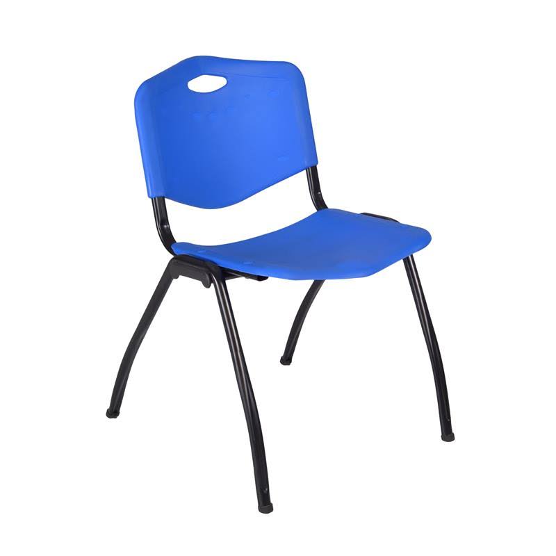Round Breakroom Table with 4 Stack Chairs K82408