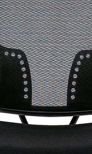 Deluxe AirGrid Back Padded Mesh Seat with Pneumatic Seat Height Adjustment and 4-Way Adjustable Flip Arms O166