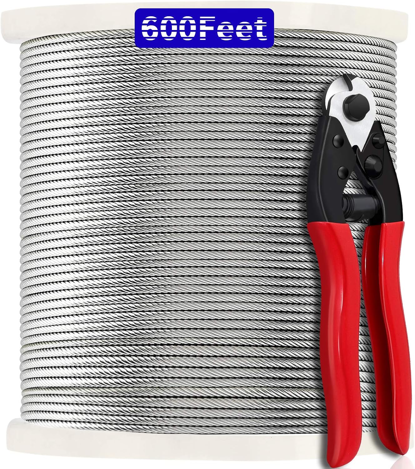 1/8 T316 Stainless Steel Cable 600FT Wire Rope C33905