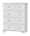 White 4 Drawer Chest U8647