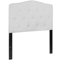 White Twin Headboard Panel Design V51461
