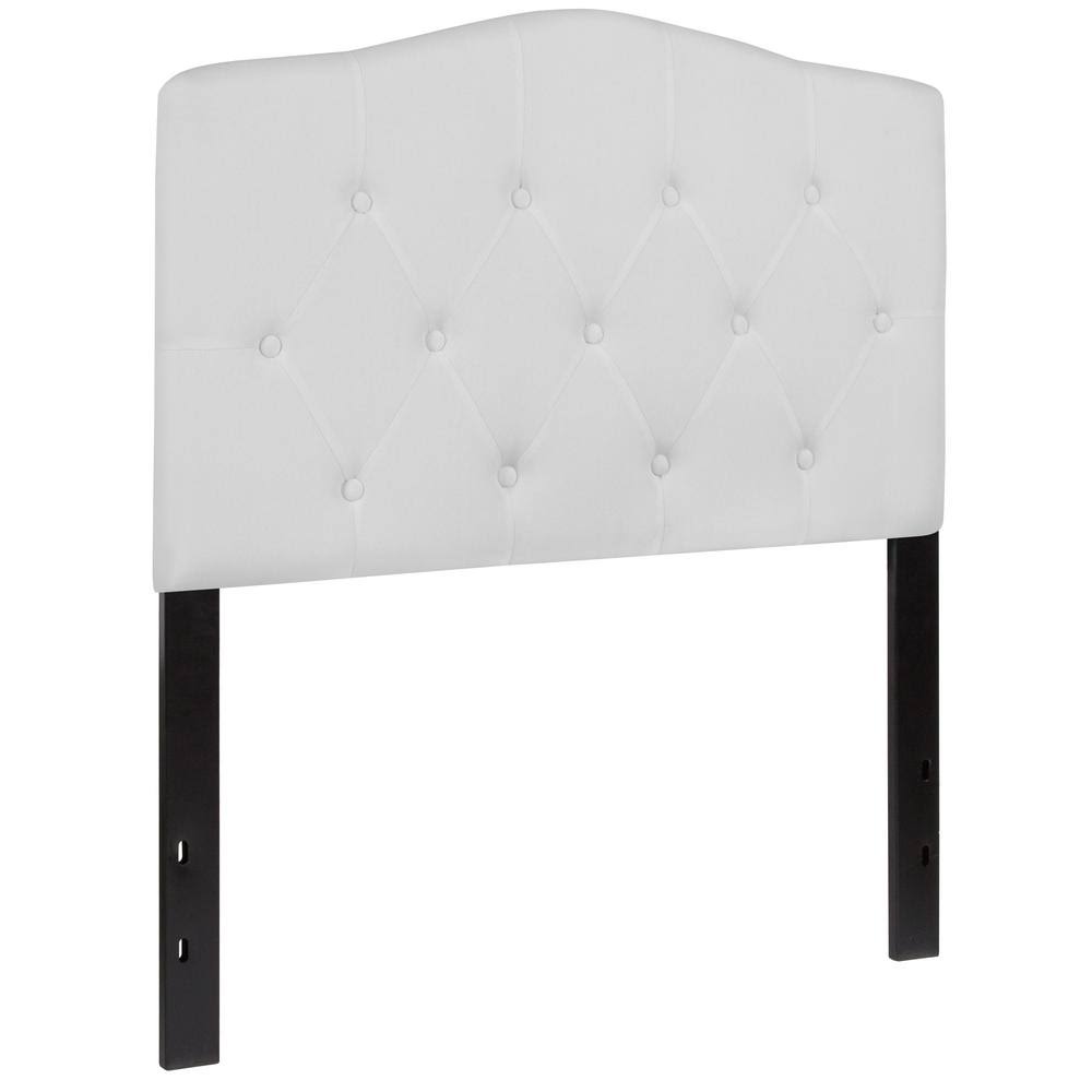 White Twin Headboard Panel Design V51461