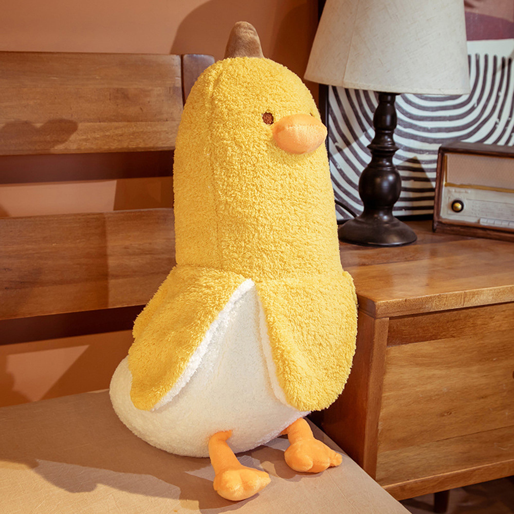 Soft Stuffed Banana Duck Plush Doll Pillow Q349210