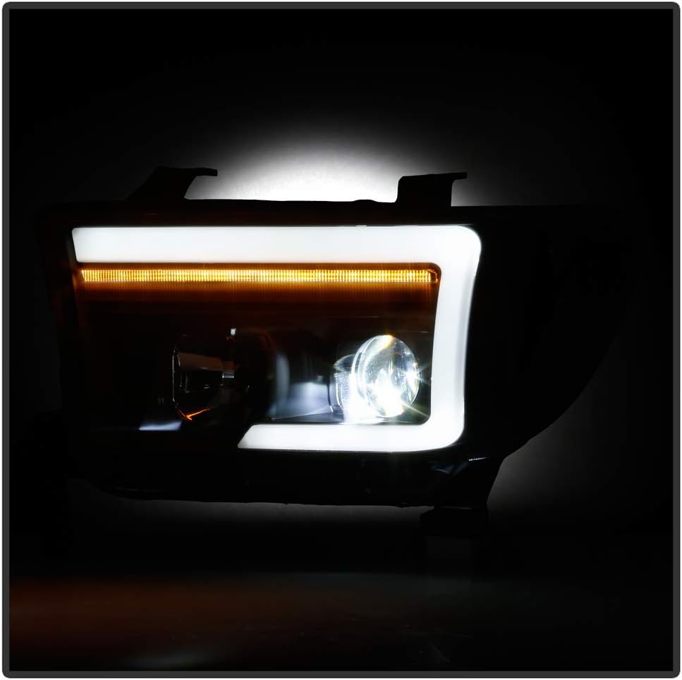 Projector Headlights with LED Tube and Sequential Signal W641