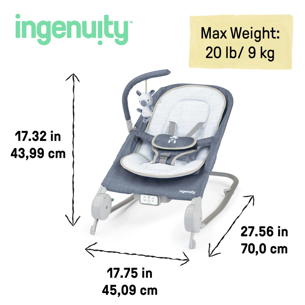 Blue Chambray Baby Massage Seat D989357