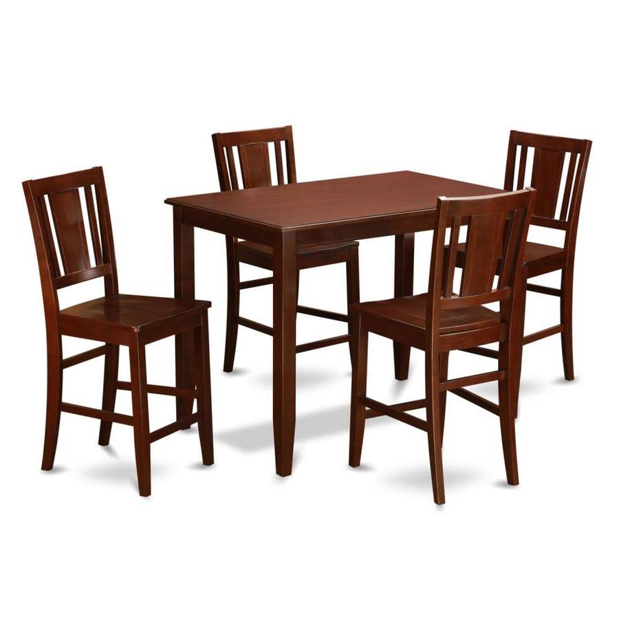 5 Piece Counter Height Dining Set with Table and 4 Chairs R583