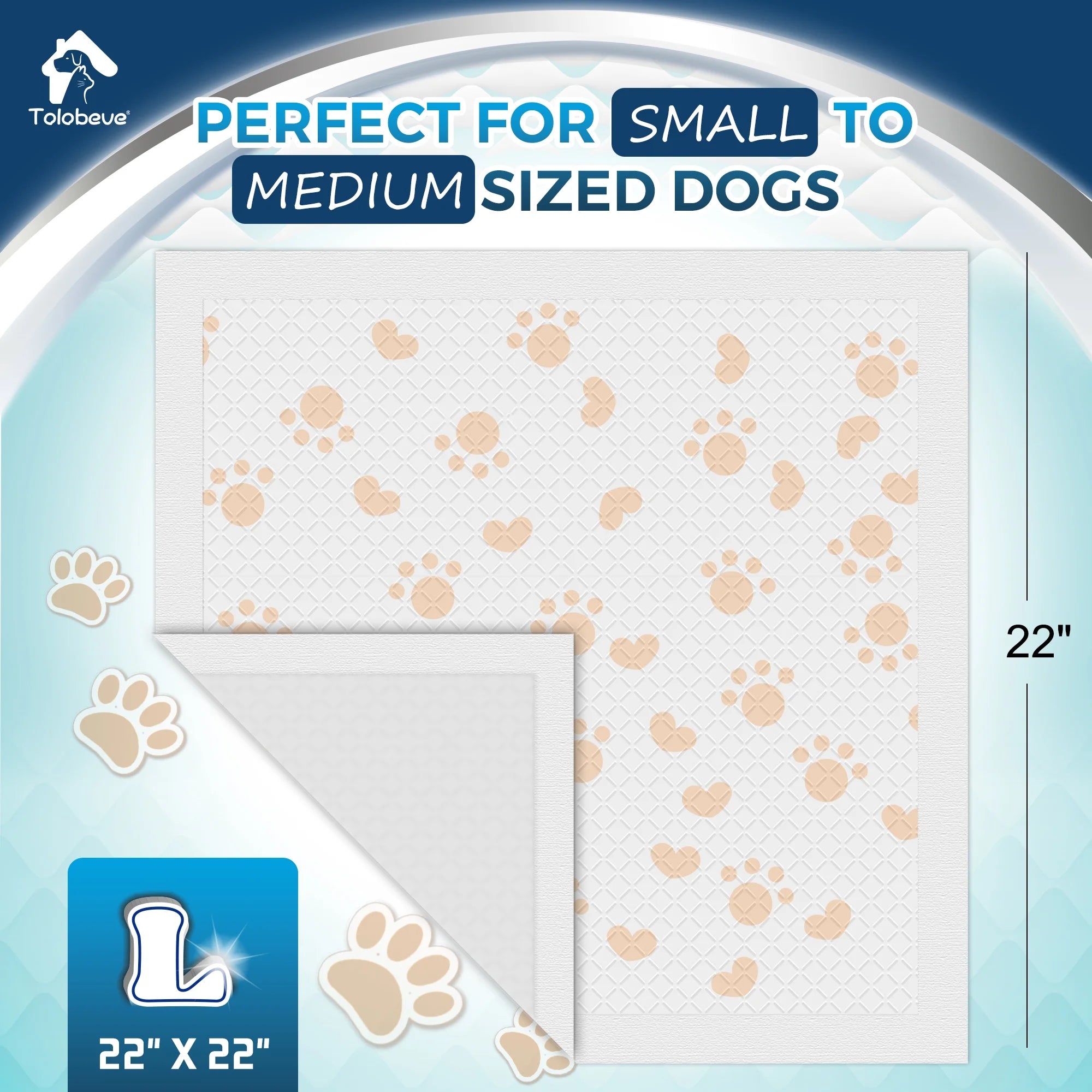 110 Count Disposable Dog Training Pads Y1571