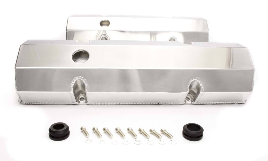 Polished Fabricated Aluminum Valve Cover V1122