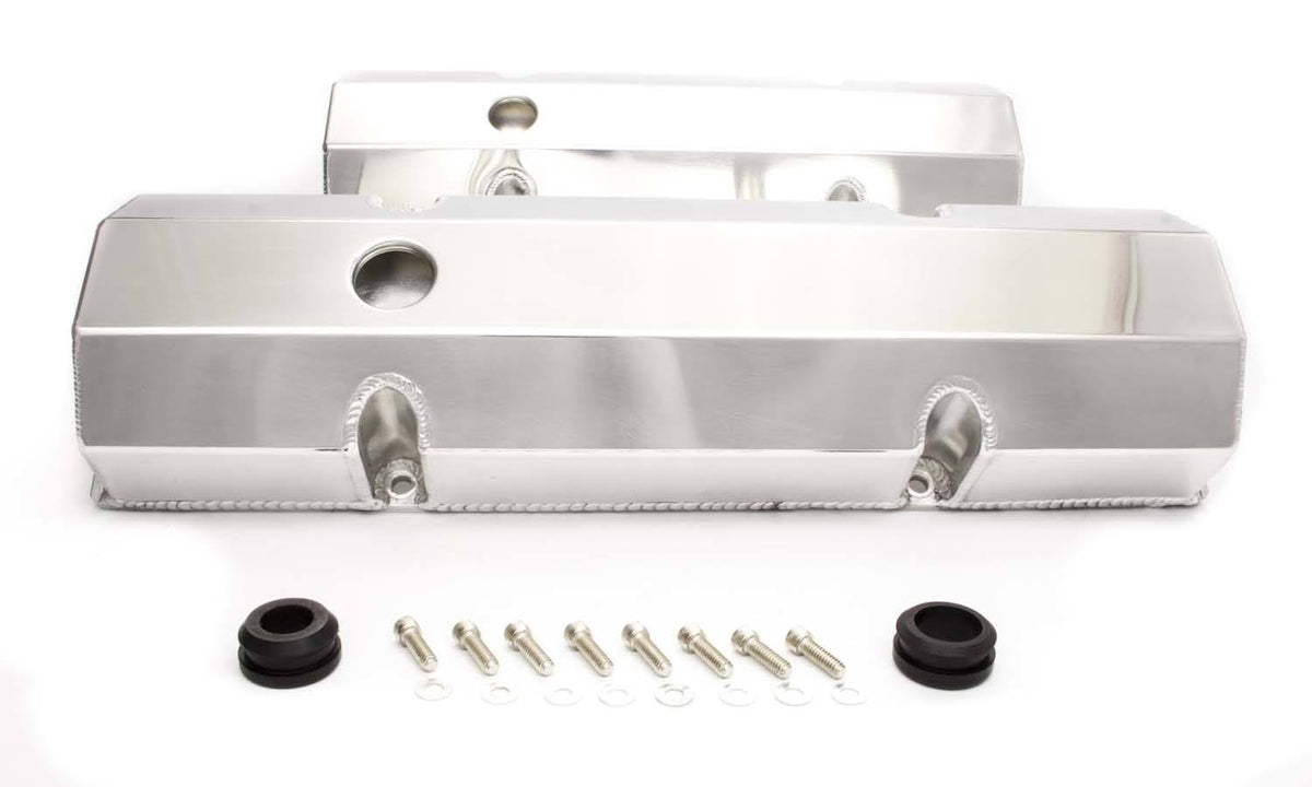 Polished Fabricated Aluminum Valve Cover V1122