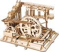 3D Wooden Puzzle Marble Run with 10 Steel Marbles Z8681