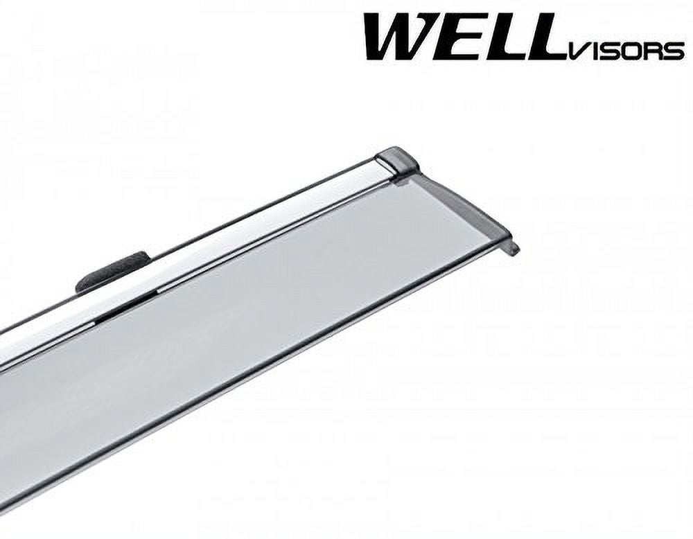 Chrome Trim Side Window Visors Deflectors for Volkswagen Atlas E58260