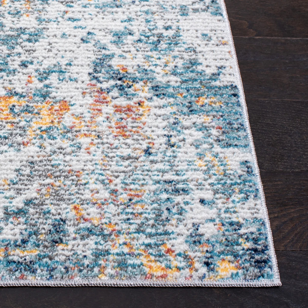 Gold / Blue Rug S897