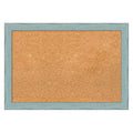 Sky Blue Rustic Framed Cork Board A4907