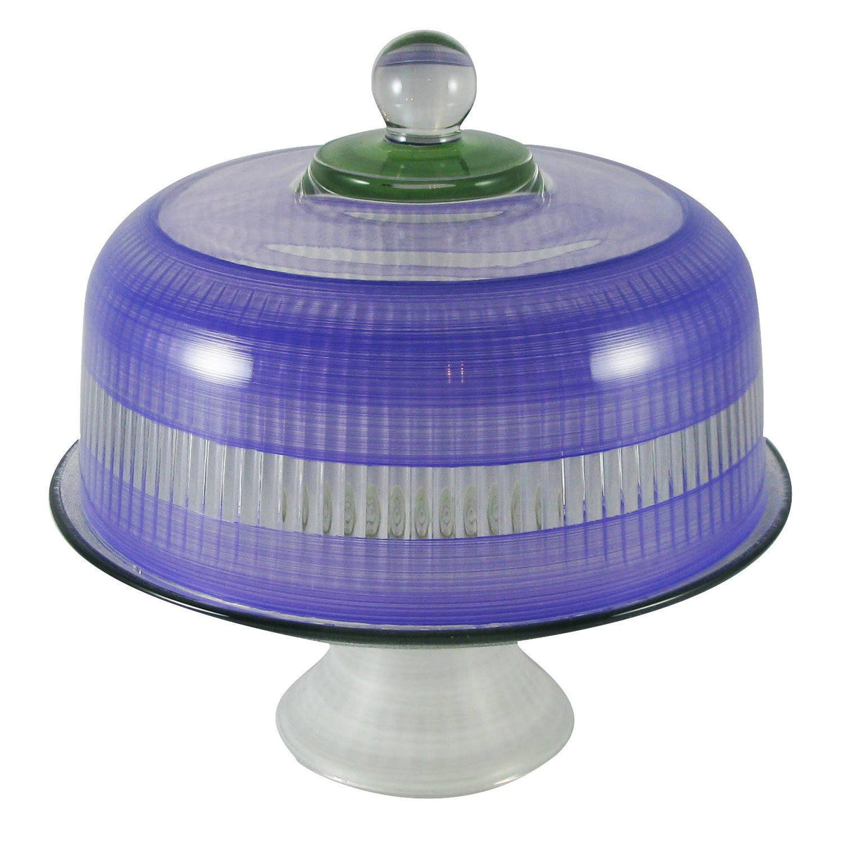 Purple Retro Stripe Cake Stand N126