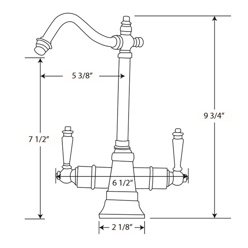 Point of Use Instant Hot/Cold Water Faucet with Traditional Spout Z6609