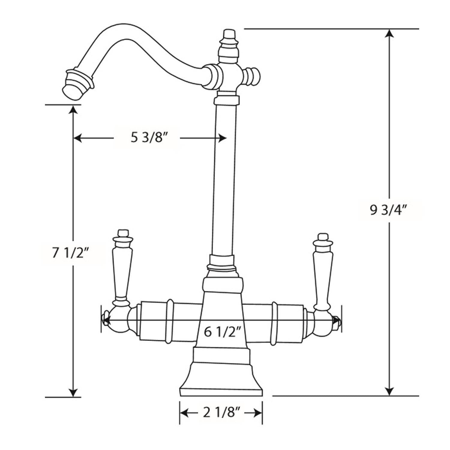 Point of Use Instant Hot/Cold Water Faucet with Traditional Spout Z6609