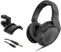 HD 200 Pro Monitoring Headphones with Headphone Holder & Stereo 1/4 Male Headphone Extension Cable 10' Bundle I24974