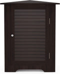 White Corner Louver Door Cabinet U644