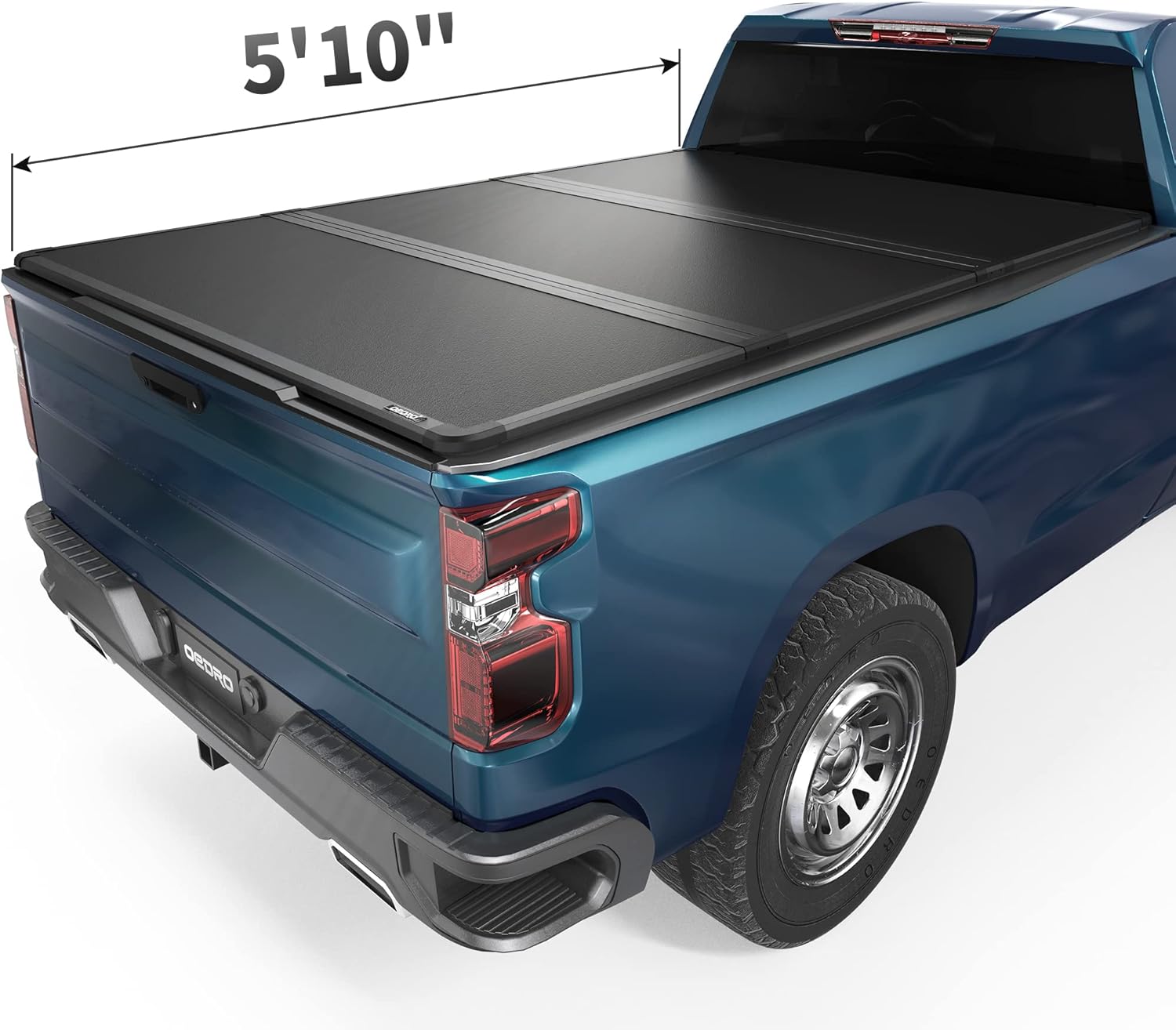 Hard Tri-fold Tonneau Cover with Built-in Light Strip J51741