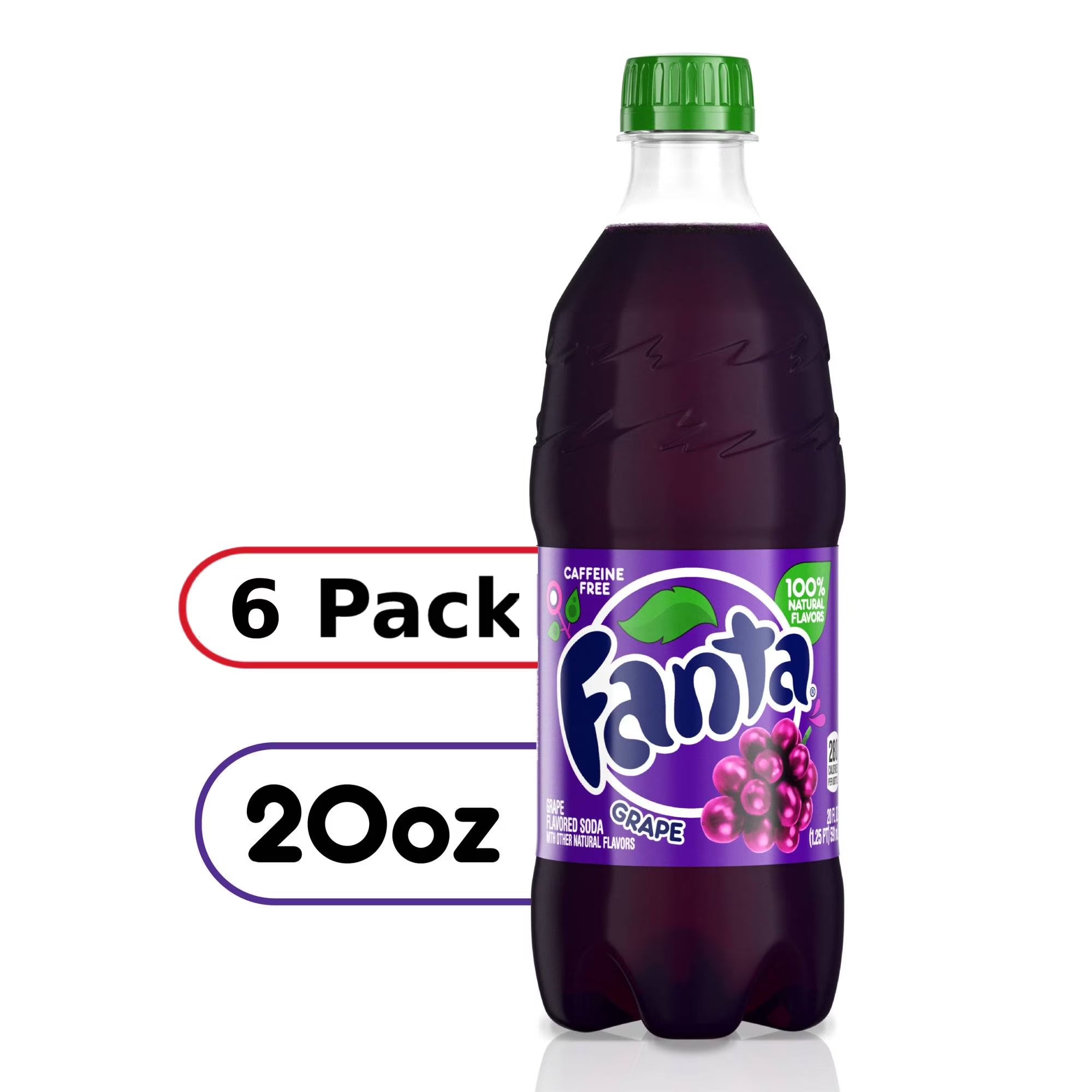 Grape Soda 20oz 6 Bottles W4532