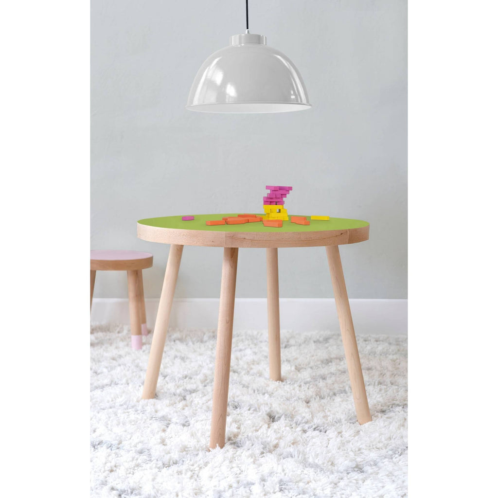 Round Kids Table Maple Green X5933