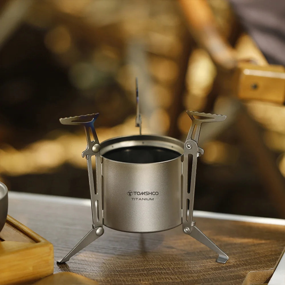 Camping Stove with Lid and Foldable Legs D14494