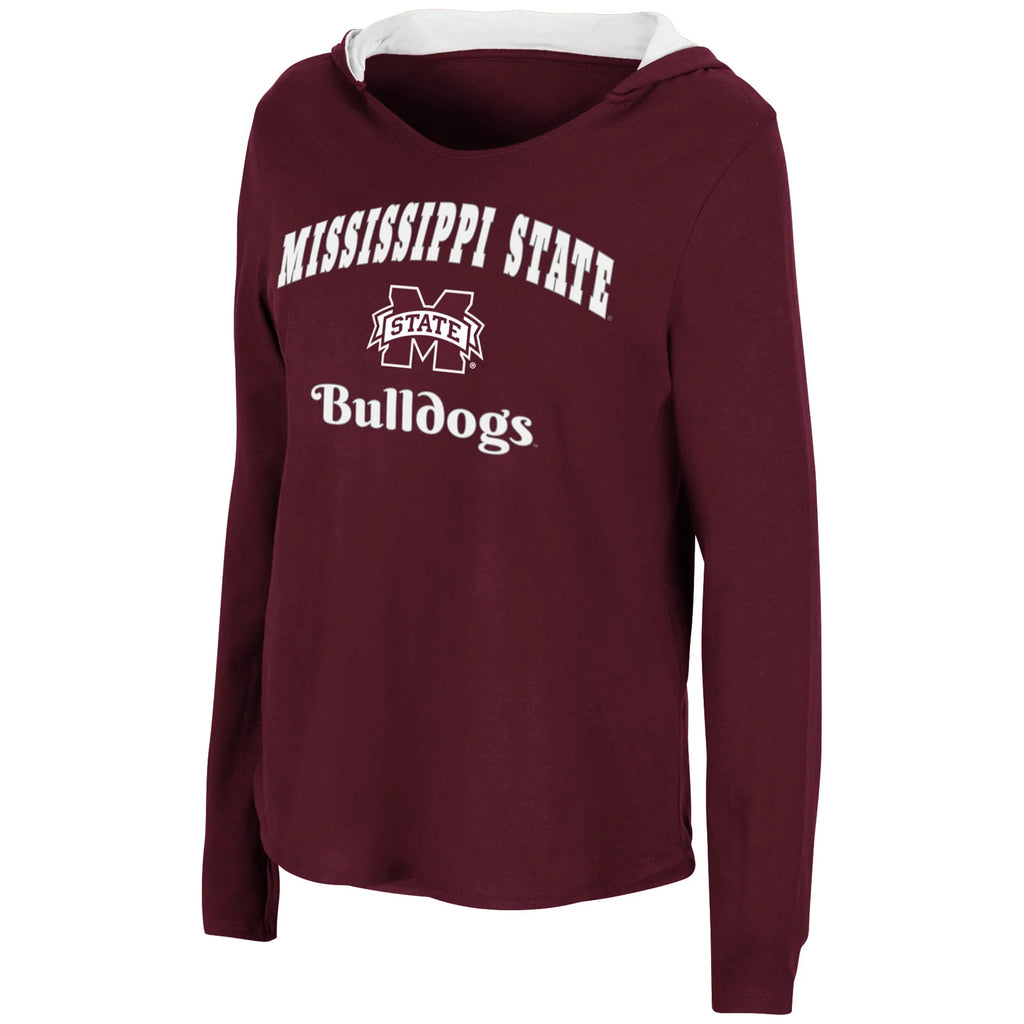 Maroon Mississippi State Bulldogs Catalina Hoodie Long Sleeve T-Shirt S5177