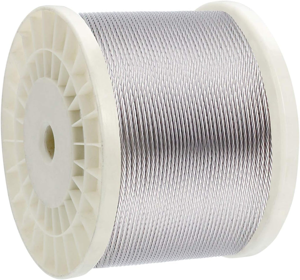 1/8 T316 Stainless Steel Cable 600FT Wire Rope C33905
