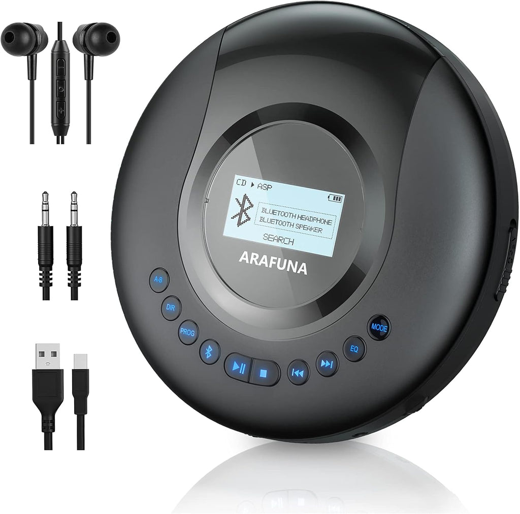 Portable CD Player with Bluetooth and LCD Screen C57613