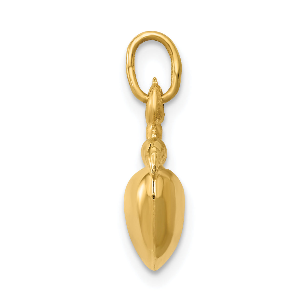 14K Yellow Gold Apple Pendant Charm J299
