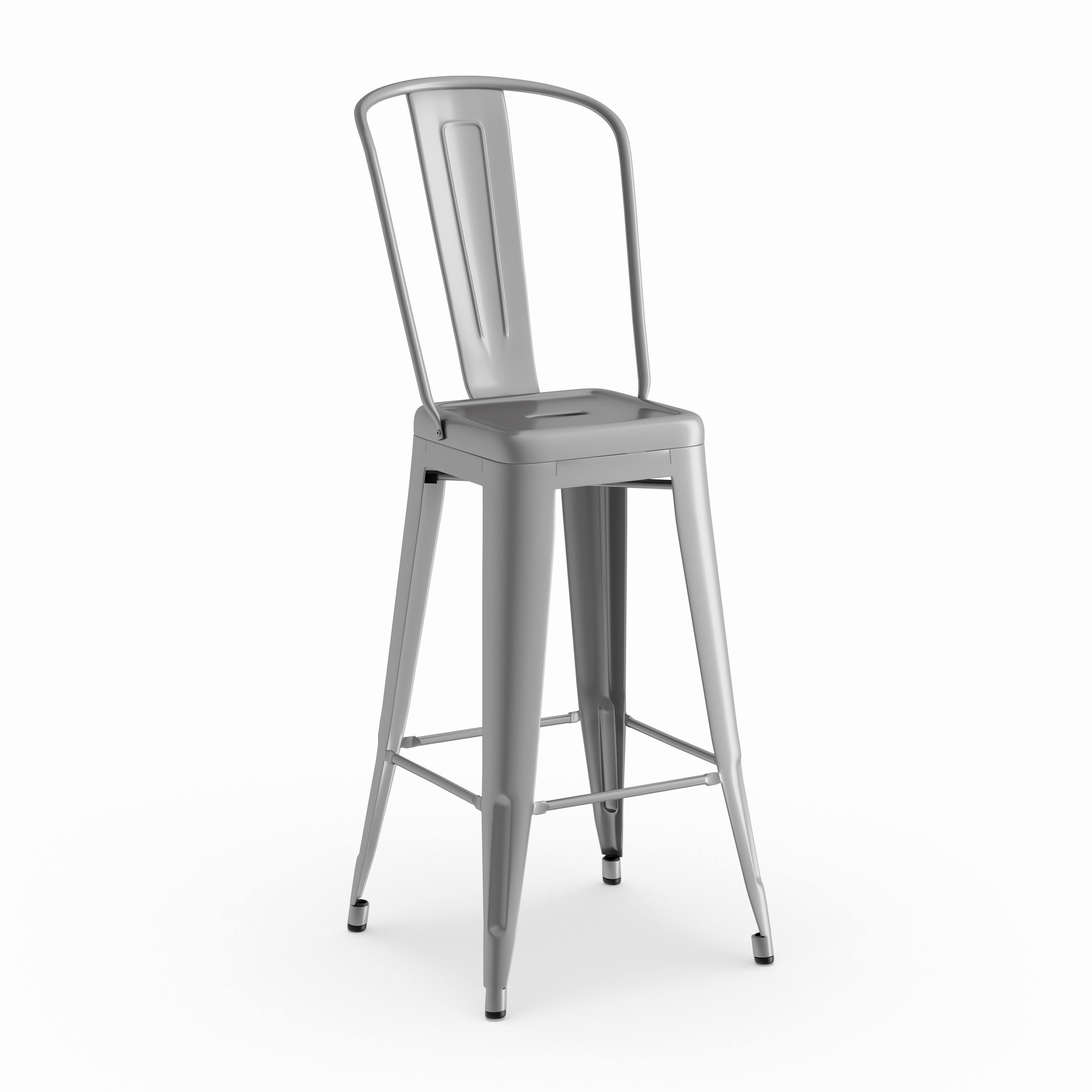 Blue Metal Bar Stool B3540